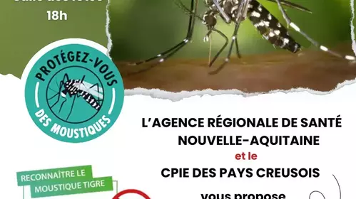 Temps d'information pour lutter contre le moustique tigre à la salle des fêtes de Sardent